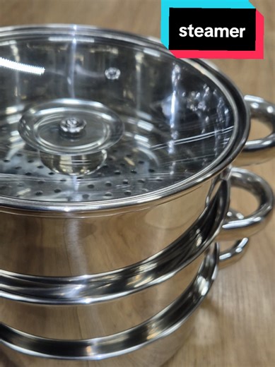 3-Tier Stainless Steel Steamer: Cook Full Meals at Once!