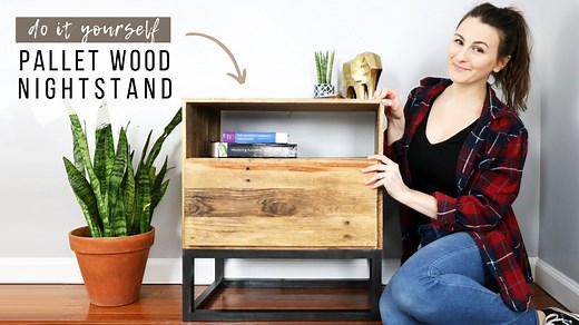 I Made A Wood Nightstand!