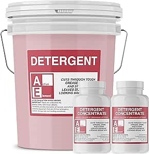 Commercial Dishwasher Detergent - Active Element - Makes Two 5 Gallon Pail - Industrial Dish Detergent - For High and Low Temp Dishwasher Machine