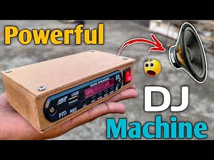 How to make mini DJ Machine at home | Mini DJ machine kaise banaye | Powerful Mini DJ Machine