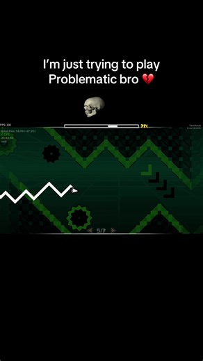 Playing Geometry Dash: The Problematic Level