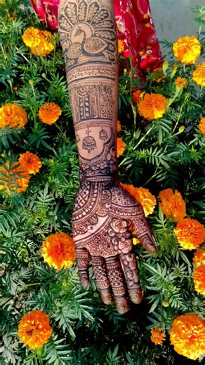 bridal mehndi design#henna #mehndi #hennadesign #shortsfeed@tuktuki5270-y2k