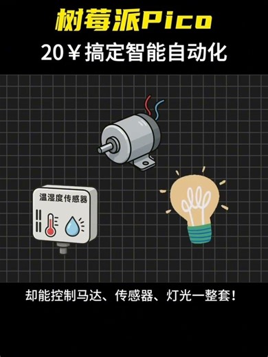 Pi Pico Only $2.8! Smart automation & IoT controller, easy programming, perfect for DIY projects