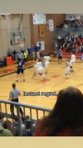 Ref was so shook he didn’t know what to do! #dunkademics #dunk #basketball
