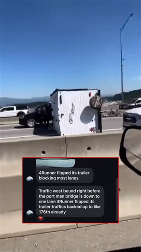 Surreylinks on Instagram: "4Runner seen flipped over on the highway earlier today blocking multiple lanes of traffic Via: Community Submission @surreylinks"