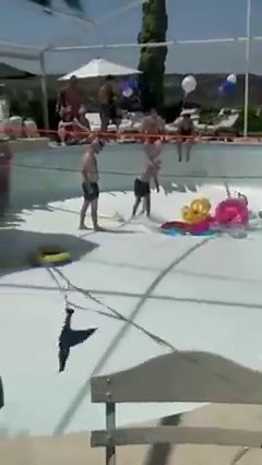 This video surfaced from a pool party in Israel yesterday afternoon showing the aftermath of a sinkhole that opened up in the middle of a pool. Local news sources report at least one person was sucked into the vortex as the pool was drained. | KHQ Local News