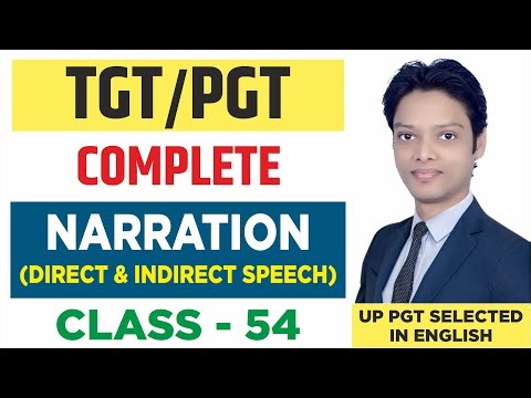 Class -54 “Direct and Indirect Speech in English Grammar | Complete Narration Rules Explained”