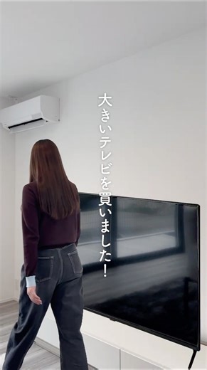 新居に合わせて大きなテレビを買ったのに... #shorts