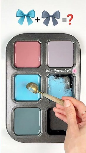 “Creating Soft Pastel Magic: Lavender, Blue & Pink 🌸 #colormixing #relaxing #artshorts #colorconcept