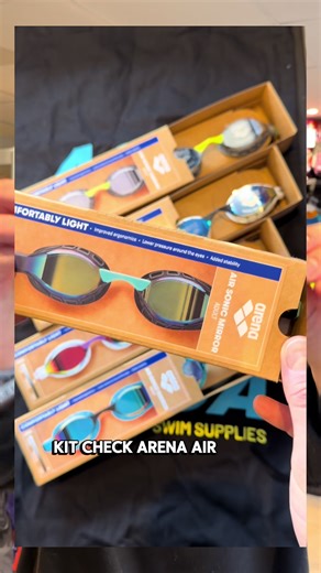 Kit Check: Arena Air Sonic! New goes that will feel@at home in the bag of a competitive swimmer. I tried these this morning in the pool and they are going to be my go to from now on. CloudFlex tech makes them super comfortable for both training and racing! #swimming #KitCheck #goggles Check them out here: aquaswimsupplies.co.uk/collections/air-sonic