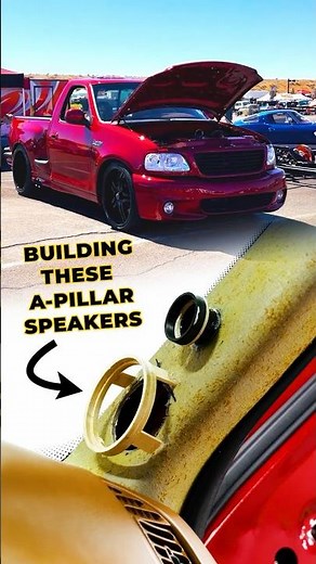 How We Built Speakers into the Factory A-Pillars #caraudio #speaker #audio
