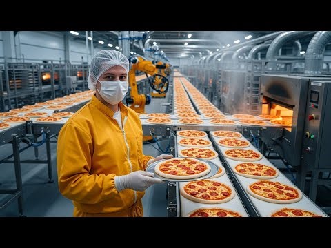Inside the World’s Most Advanced Pizza Factory | Full Automated Mass Production Process