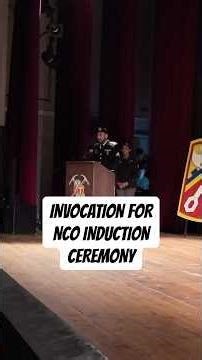 Invocation for NCO induction ceremony #usarmy #nco #prayer #invocation