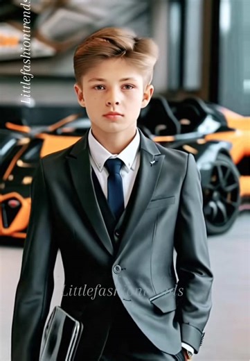 Mini Eleganz – Tradition, Maßanzug & Motorträume#Kinder #model #modenschau #autos #fashiontiktok #foryoupage❤️❤️ #runway