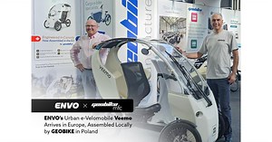 ENVO’s Urban e-Velomobile Veemo Arrives in Europe, Assembled Locally by GEOBIKE in Poland