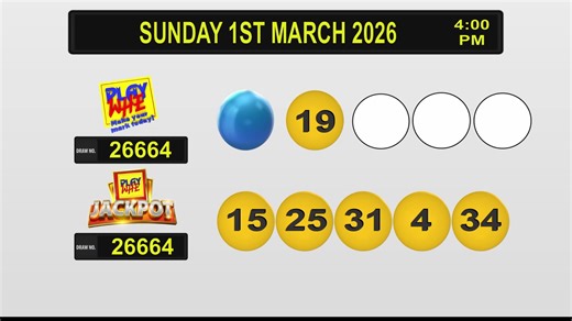 Here's a recap of today's draws : | TTT Live Online