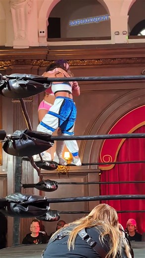 Emersyn Jayne top rope Spanish fly to Rhio Rev Pro