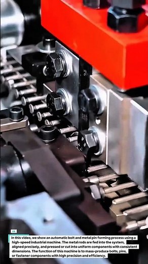 Automatic Bolt & Metal Pin Forming Machine – High Speed Industrial Production!.
