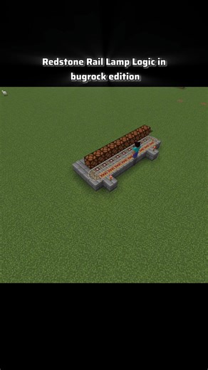 Redstone Rail Lamp Logic in Minecraft! #mojang #minecraft #shorts #minecraftcinematic