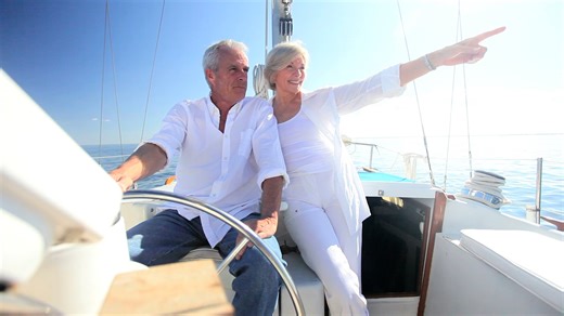 Mature Couple on Yacht