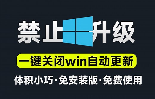 电脑必备工具！一键关闭win系统自动更新和安全中心，win系统更新关闭，简单易用，免安装版_哔哩哔哩_bilibili
