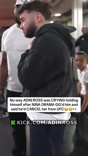 Adin Ross Emotional Reaction to Nina Drama in UFC