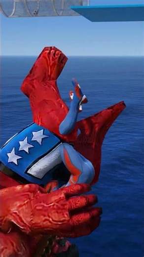 Gta 5 Epic Ragdolls Spider-Man Jumps/Fails 😱 #356 #gta5 #spiderman #gta5 #shorts #spidermangtav