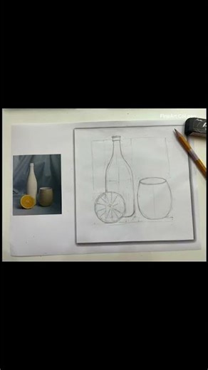 Draw still life paintings of three models.