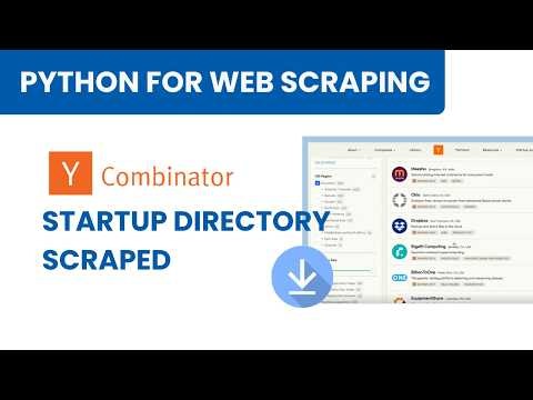 Scrape Y Combinator Startups Data With Python | Code with Claude AI