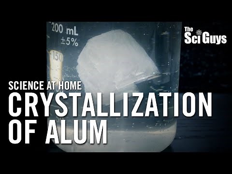 The Sci Guys: Science at Home - SE1 - EP6: Crystallization of Alum - How to Grow Alum Crystals