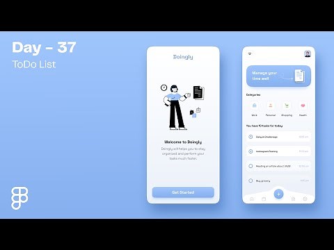 Daily UI Design Challenge | Day - 37 | ToDo List App UI