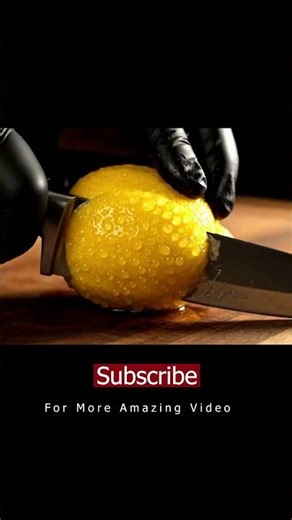 Satisfying Lemon | ASMR The Perfect Slice #asmr #reddragonfruit #satisfying #relaxing #relaxingasmr