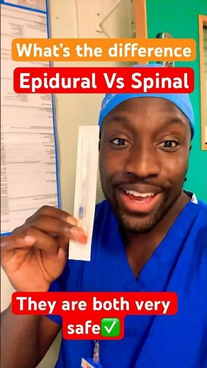 Difference between Epidural and Spinal anaesthetic. #anaesthesia #health #doctor #obstetrician #med