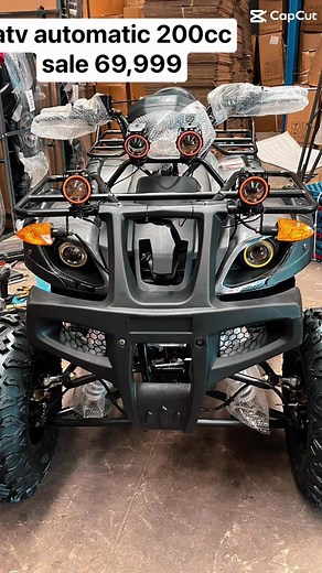 atv 200cc with crash guard engine gy6 4stroke automatic LED lights with blinker with remote and alarmweight capacity 200kls wheel size 25x10-10inch mags tubeless unleaded gas push electric starterdisc brake chain drive with back restfor orders dm us or call 09168848759we shipped nationwide#atv #atv200cc #atvmagstype #atv #200cc #foryou #fyyyp #atvterrain #atvrider #foryouシ #fbreels | Zayn and queen TOYS