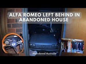 BARN FIND in Abandoned House Alfa Romeo Left Behind!