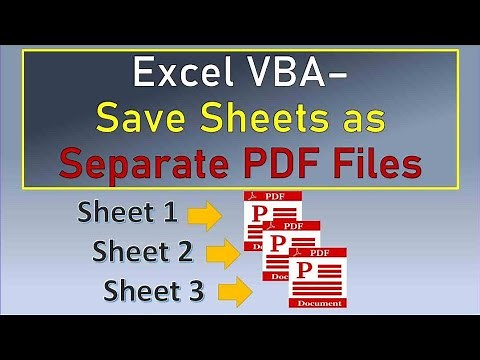 Excel VBA Save Sheets as Separate PDF Files
