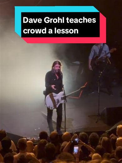 Dave Grohl Engages Crowd During Foo Fighters Concert