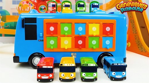 Car Toys for Toddlers - Tayo the Little Bus Amusement Park Playset! | Genevieve's Playhouse