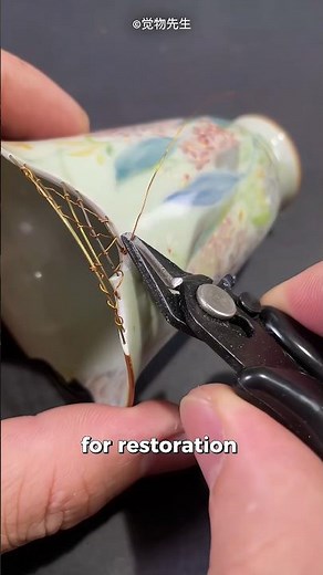 Porcelain Repaired With PURE Gold 🤯
