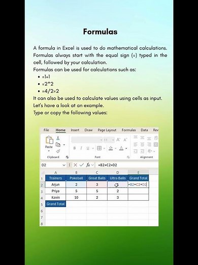 Excel Formulas for Beginners | Learn Basic Calculations