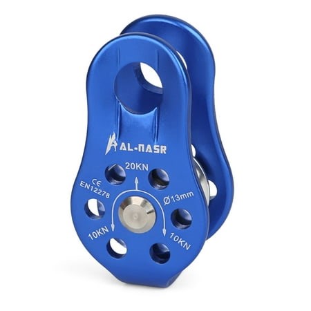 Professional Fixed Pulley Cable Trolley Pulley with Ball Bearing Climbing Caving Aloft Work Rescue Blue - Walmart.ca