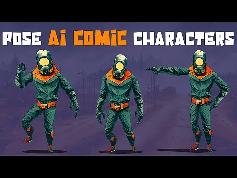 3 Ways to Pose an Ai Comic Character from MidJourney