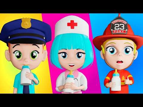 Baby Police Officer Don't Cry Song | Nursery Rhymes and Lights Kids 3D