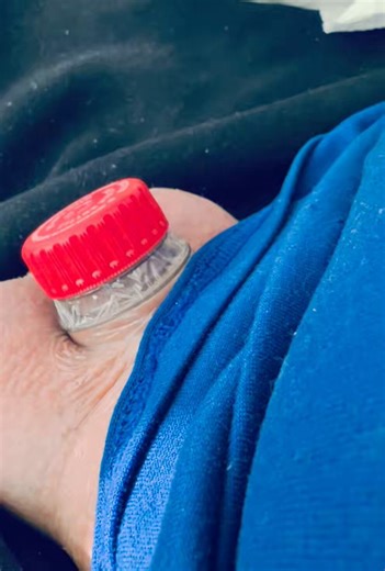 28 hours all “bottled up!” Here was what it looked like when I took the cap off this morning. I’m gonna see how long I can keep it on before I gotta clean it. The goal is Monday morning. Should it go back on after that? #sph #chastity #pussyfree #betanub #lilgurldick #boiclit