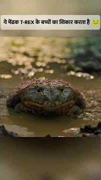 This Frog Hunts Dinosaur Babies 😱 #shortsfeed #wildlife #dinosaur #nature