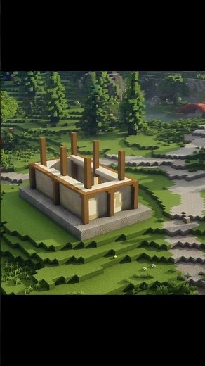 I built a Japanese temple in my Minecraft world!!! #shorts #minecraft