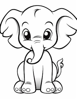 150 Page Cute Animals Coloring Book | Early Elementary | OT & PT Support