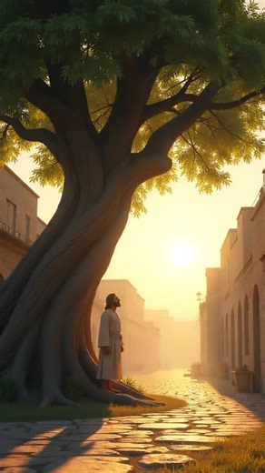 A tax collector climbed a tree, desperate to see Jesus. What happened next changed his life forever. #BibleStories #ChristianShorts #GospelIn60Seconds #ScriptureShorts #FaithForToday