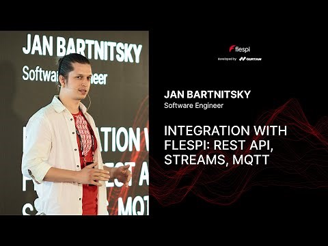 Jan Bartnitsky. Integration with flespi: REST API, streams, MQTT