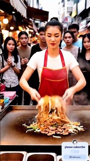 Street Food Magic: Watching Her Cook & Eat Like a Pro